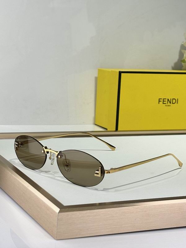 Slim Oval Metal Sunglasses