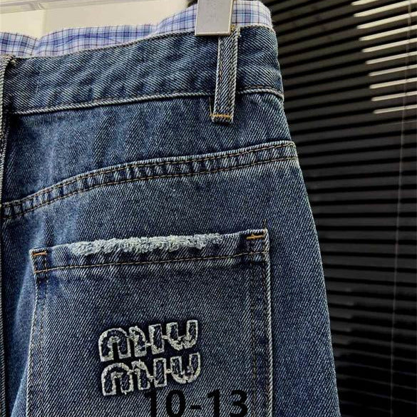 Wide-Leg Denim Jeans