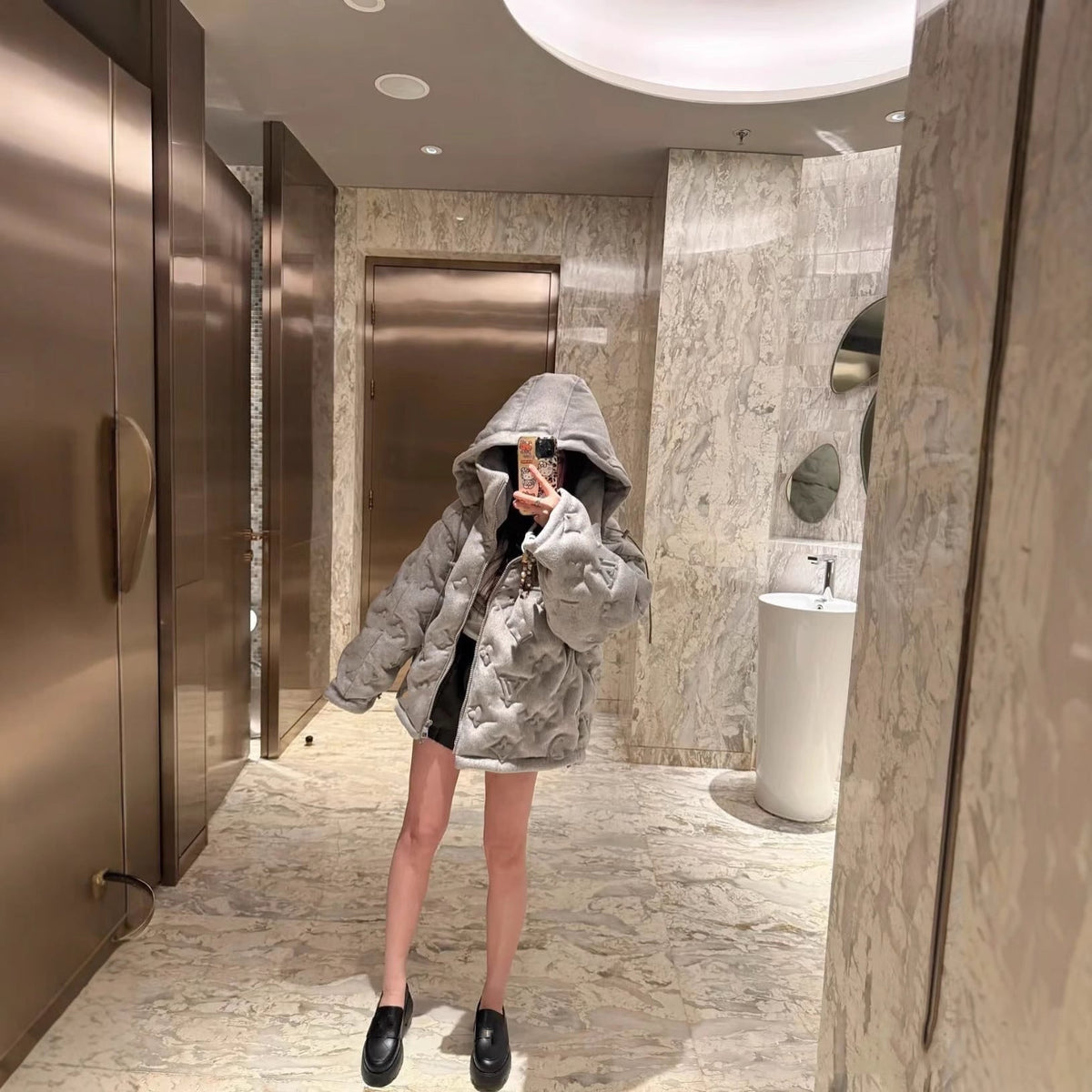 Textured Puffer Jacket DOR