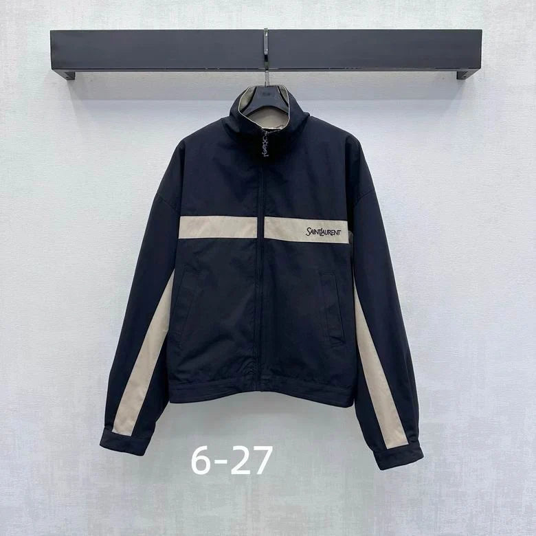 Monaco Contrast-Panel Zip Jacket