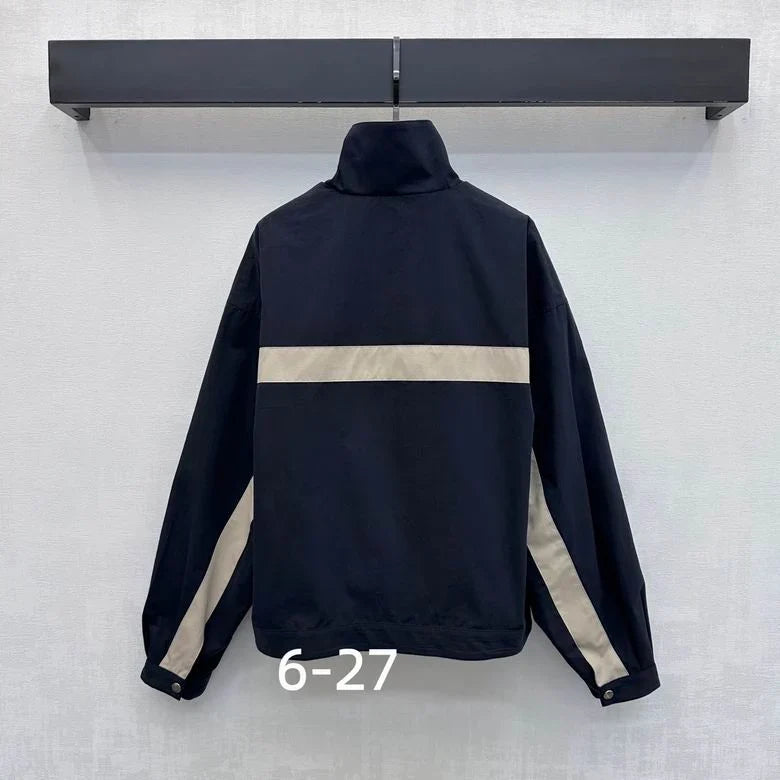Monaco Contrast-Panel Zip Jacket