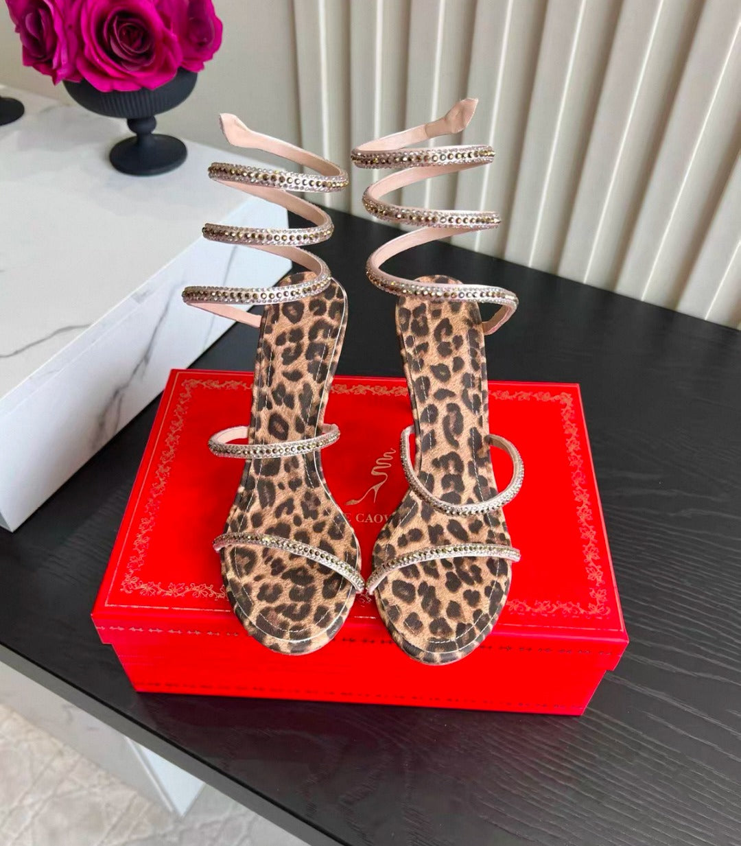 Cheetah print heels