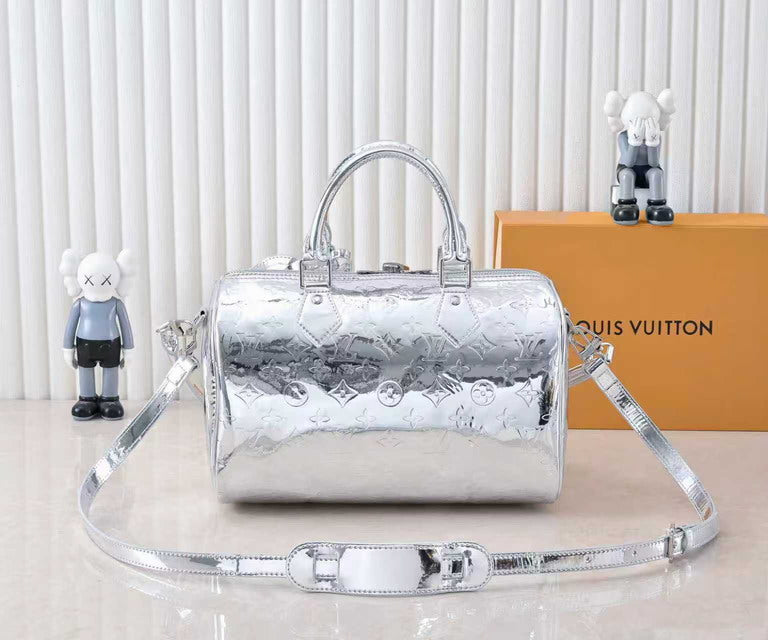 Monogram silver bag
